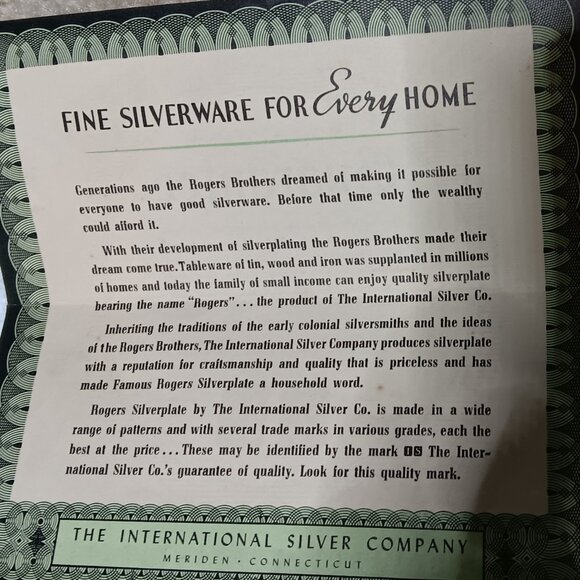 Wm Rogers Vintage Silverplate Flatware set - 1937 - Memory Hiawatha pattern - Picture 6 of 14